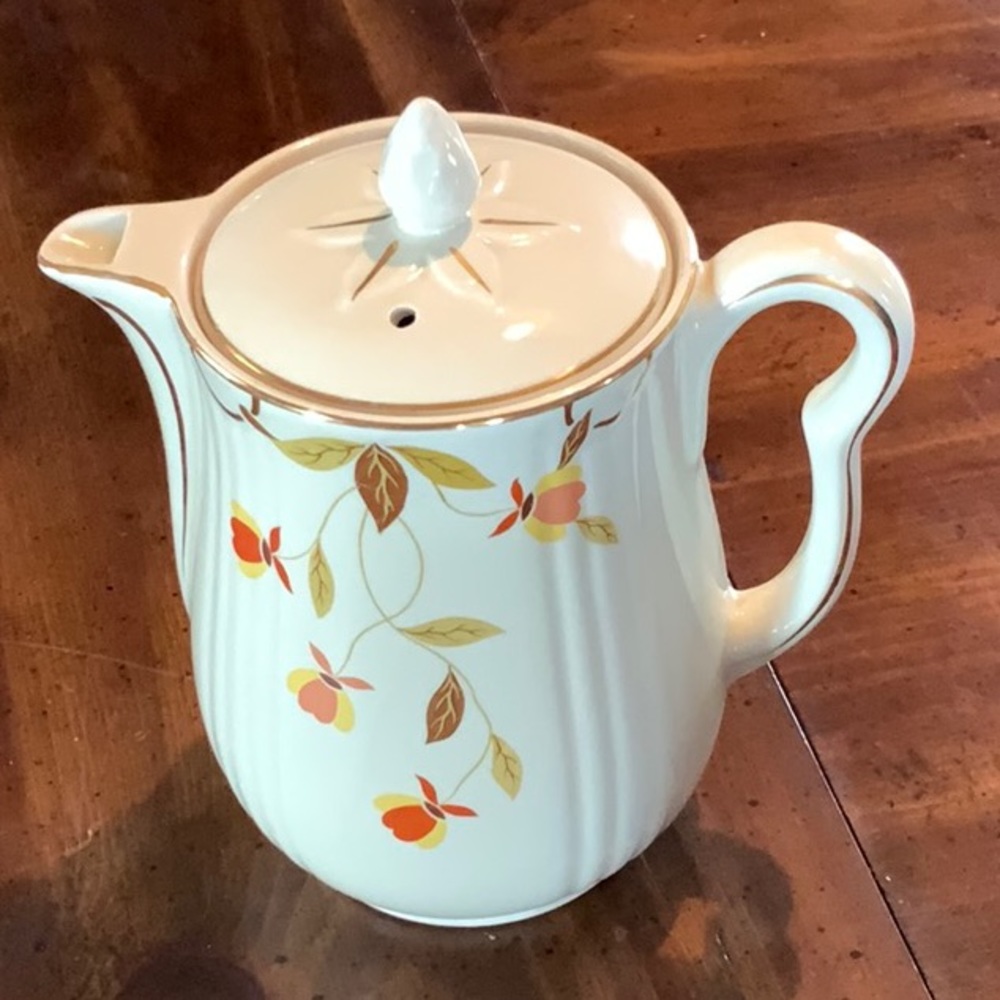 Hall Autumn Leaf coffee pot